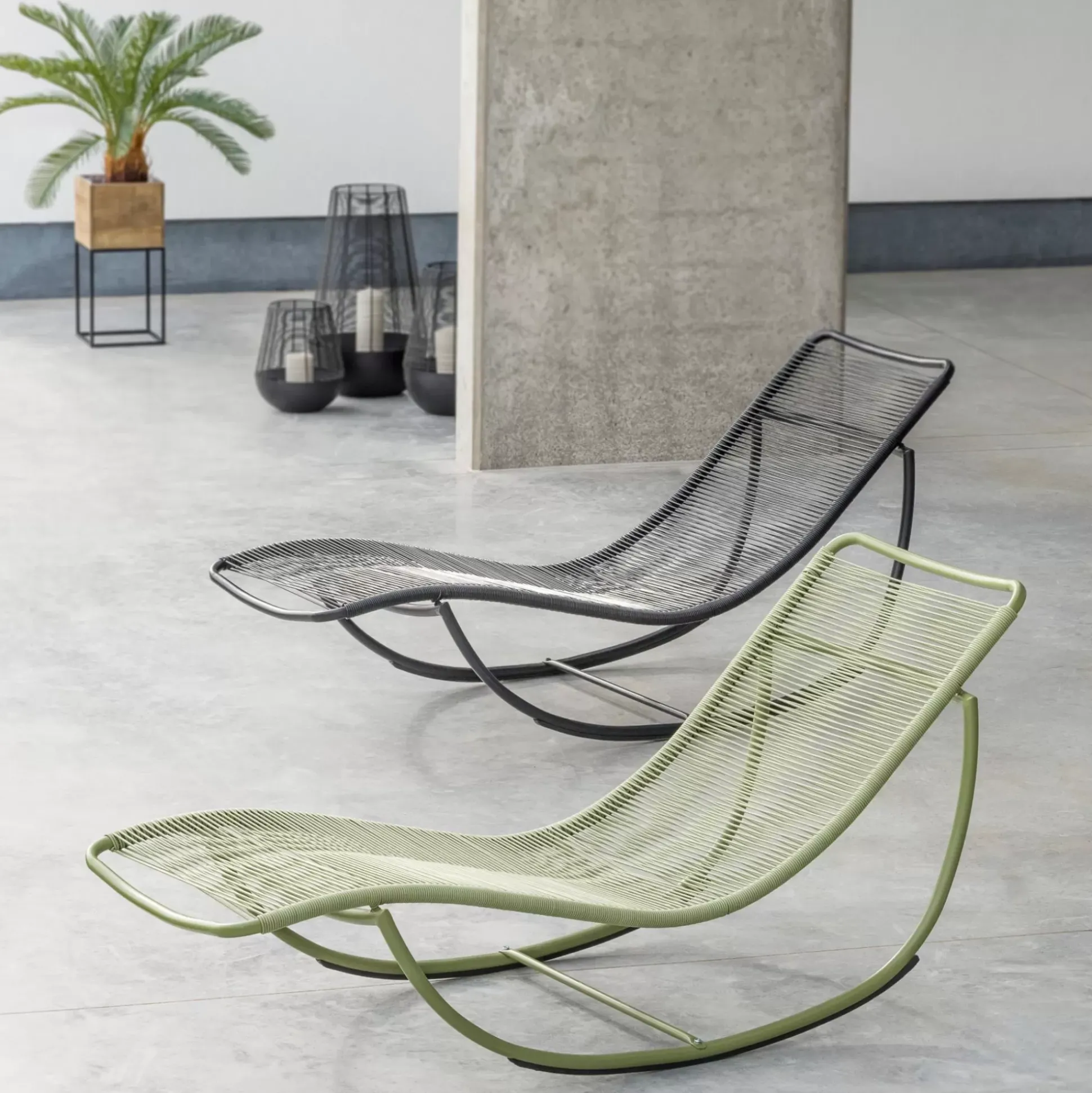 Hamacas De Exterior<CASA Acapulco Mecedora Negro