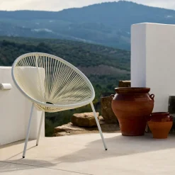 Sillas Lounge<CASA Acapulco Silla Lounge Blanco