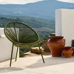 Sillas Lounge<CASA Acapulco Silla Lounge Verde