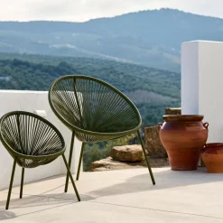 Sillas Lounge<CASA Acapulco Silla Lounge Verde