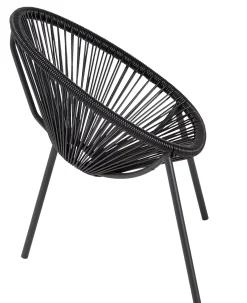 Sillas Infantiles<CASA Acapulco Silla Para Ninos Negro