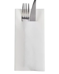 Servilletas<CASA Airlaid Servill./Cubiert. Juego De 12 Blanco