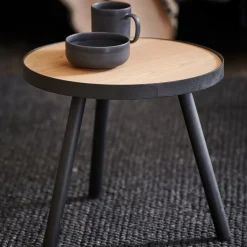 Mesas Auxiliares<CASA Alexis Mesa Auxiliar Negro, Natural