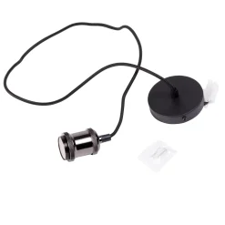 Lamparas Colgantes<CASA Alu Lampara Colgante Negro, Metal