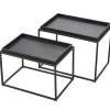 Mesas Auxiliares<CASA Apollo Mesas Auxiliares Juego De 2 Negro
