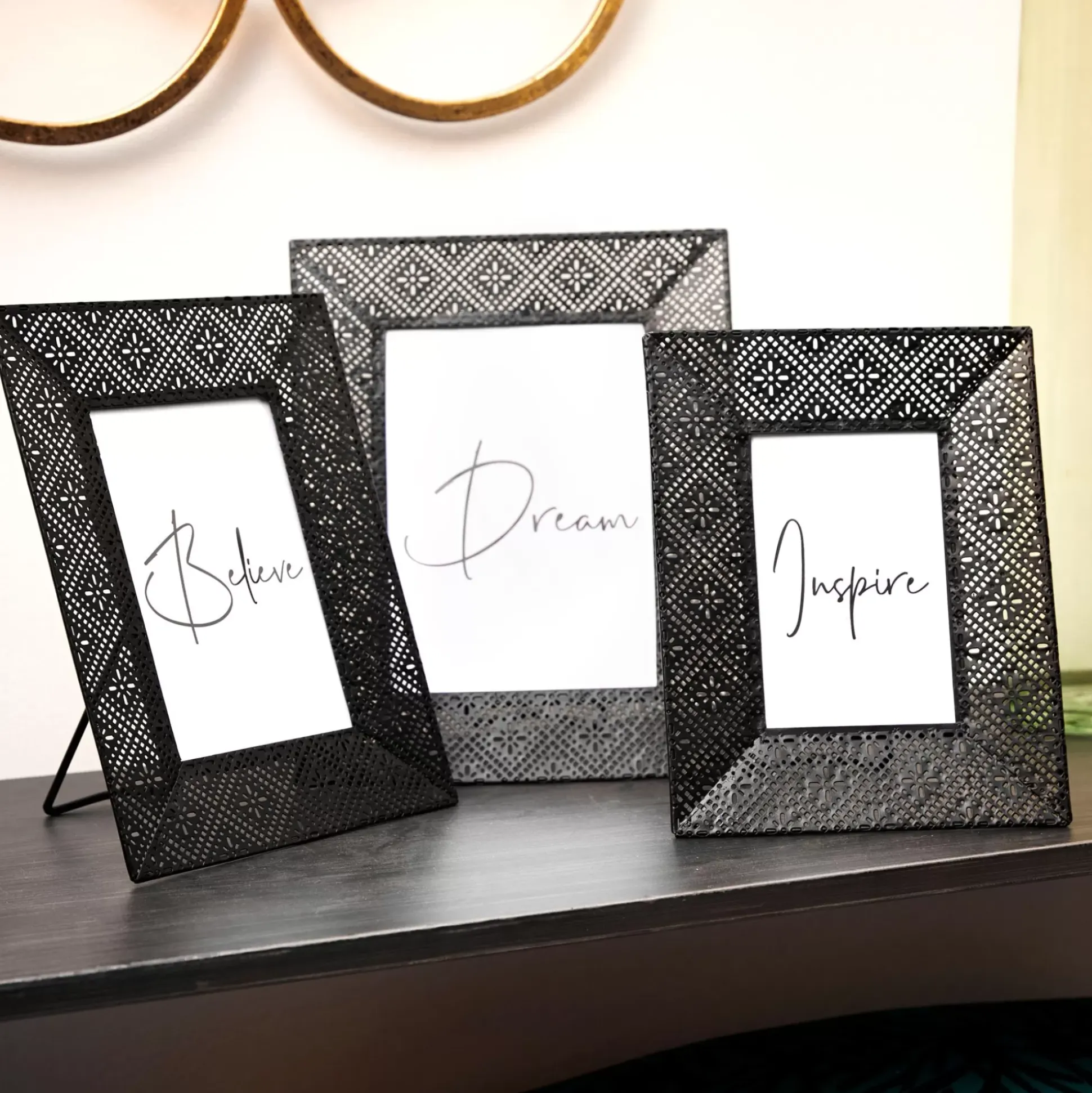 Marcos Para Fotos<CASA Arabesk Marco De Foto Negro