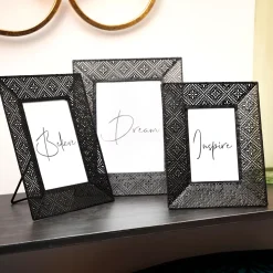 Marcos Para Fotos<CASA Arabesk Marco De Foto Negro