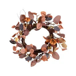 Decoracion Colgante<CASA Autumn Corona De Hojas Marron