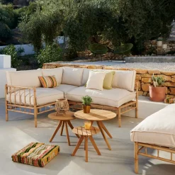 Conjuntos Lounge<CASA Bambolette Silla Esquinera Aspecto Bambu