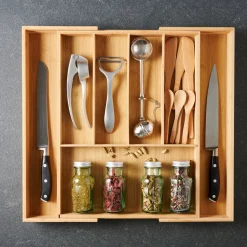 Cestas De Cajonera<CASA Bamboo Organizador Cajon Extensible Natural