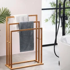 Muebles De Baño<CASA Bamboo Toallero Natural