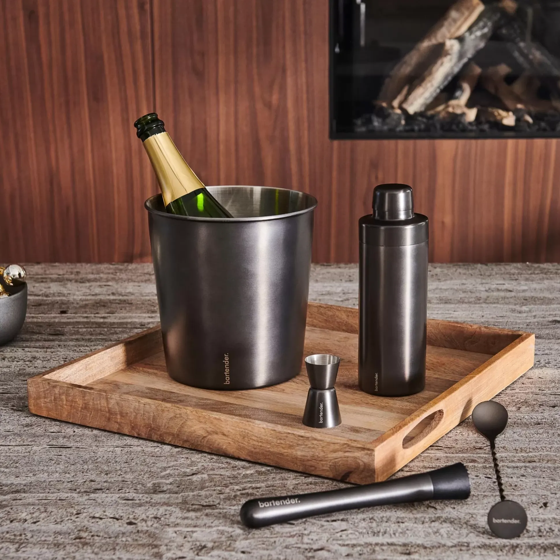 Accesorios Coctéles<CASA Bartender Enfriador De Cava Gris Oscuro