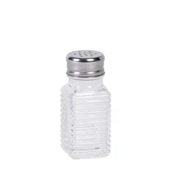 Tarros<CASA Basic Salero Y Pimentero Plateado, Transparente