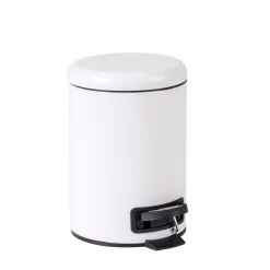 Cubos De Basura<CASA Basic White Cubo Con Pedal Blanco