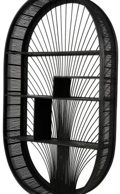 Estanterías<CASA Bavi Estanteria De Pared Negro