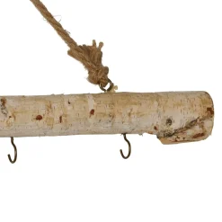 Decoracion Colgante<CASA Birch Rama Con 7 Ganchos Natural