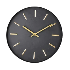 Campanas<CASA Black Reloj De Pared Negro