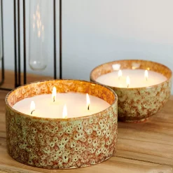 Velas<CASA Bowl Vela En Vaso Blanco