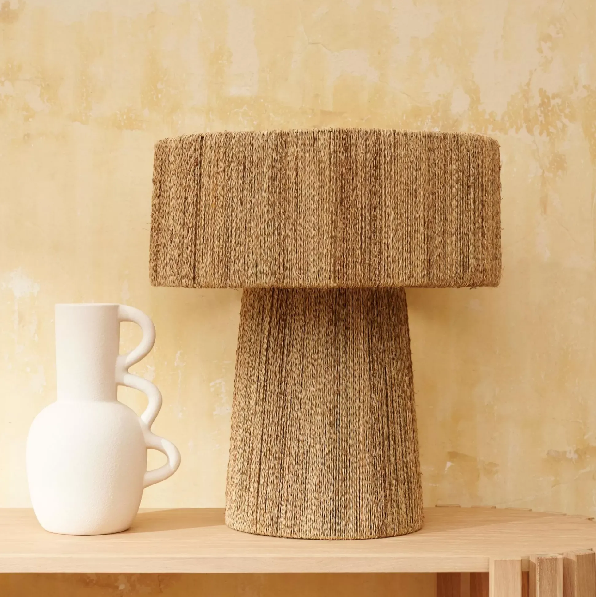 Lamparas De Mesa<CASA Britt Lampara De Mesa Xl Natural