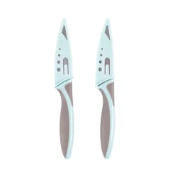 Peladores<CASA Kitchen Cuchillo Pelador Juego De 2 Gris, Azul