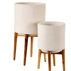 Soportes Para Plantas<CASA Chiaro Macetero Blanco