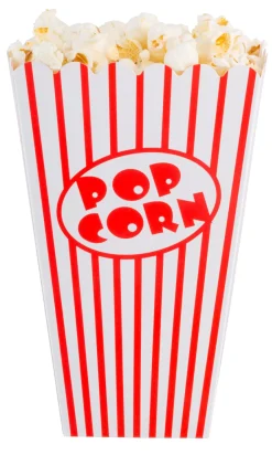 Accesorios De Cocina<CASA Cinema Vaso De Palomitas Juego De 8 Blanco, Rojo