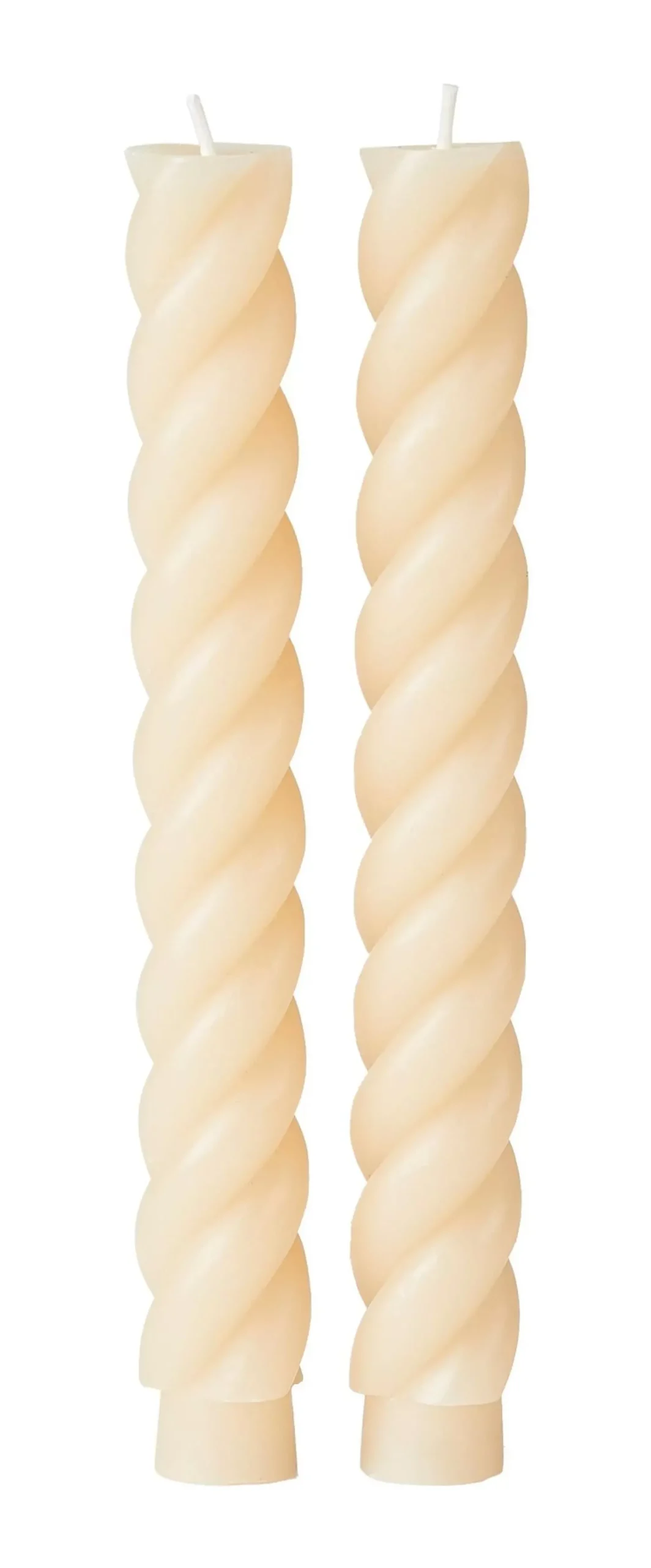 Velas<CASA Curl Velas Juego De 2 Beis