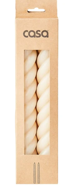 Velas<CASA Curl Velas Juego De 2 Beis