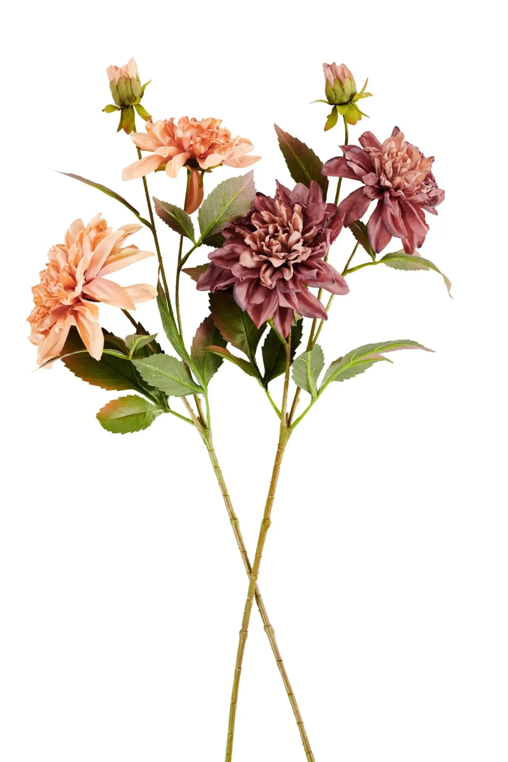 Flores Artificiales<CASA Dahlia Rama De Flores Melocoton