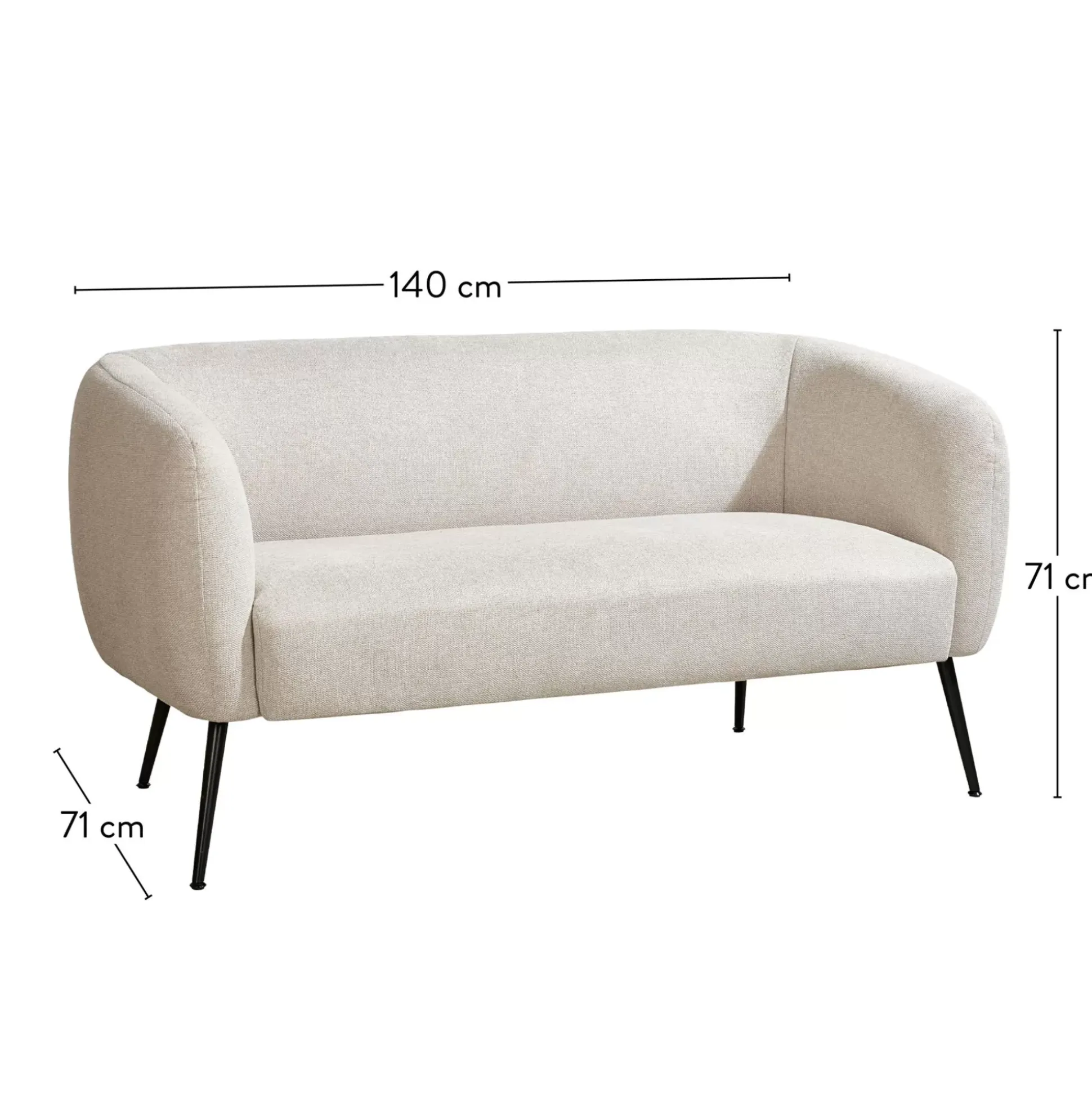 Sofás<CASA Davi Butaca Color Hueso