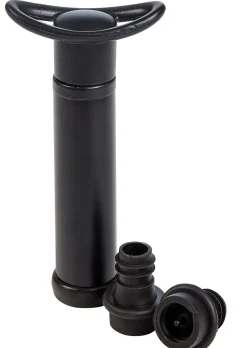 Accesorios Vino<CASA Divino Bomba De Vino Con 2 Tapones De Vino Negro