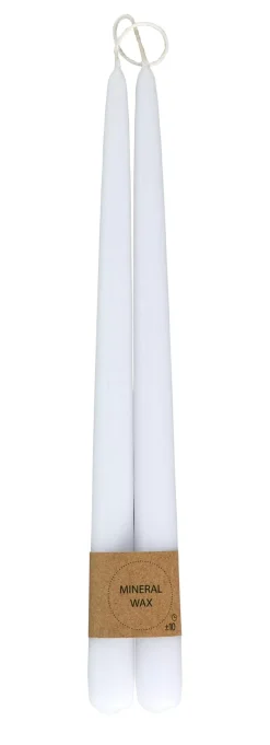 Velas<CASA Duo Velas Largas Juego De 2 Blanco