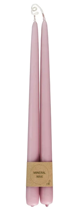 Velas<CASA Duo Velas Largas Juego De 2 Rosa