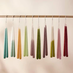 Velas<CASA Duo Velas Largas Juego De 2 Menta