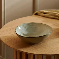 Platos<CASA Earth Lagoon Plato Hondo Verde Claro