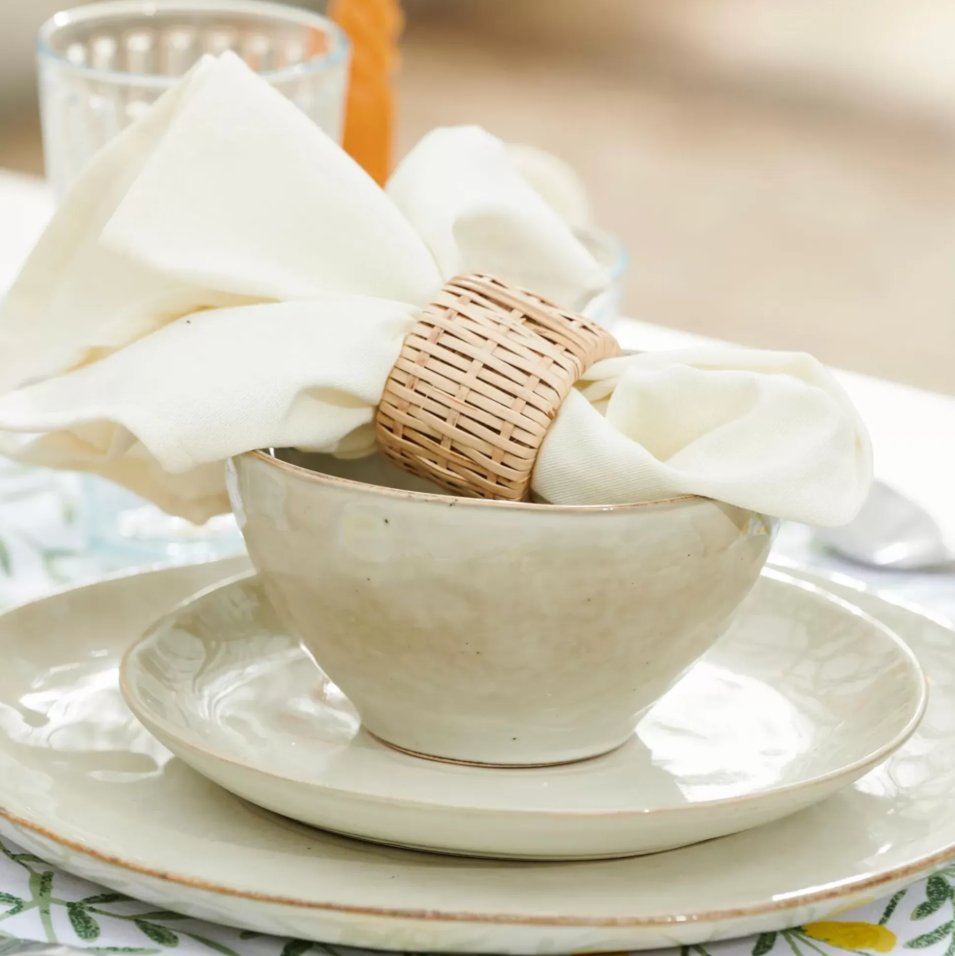 Platos<CASA Earth Marl Plato De Postre Crema