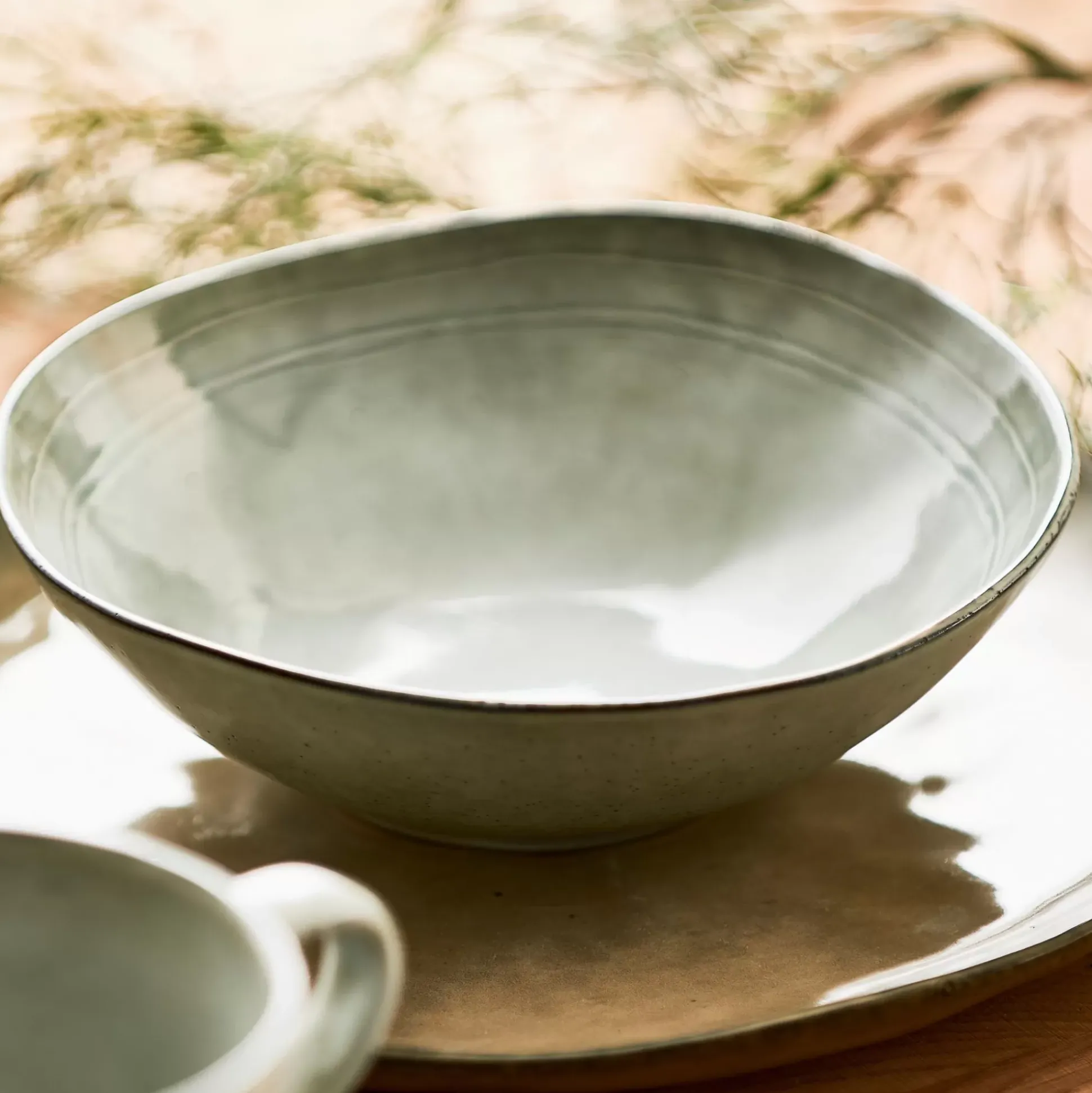 Platos<CASA Earth Sand Plato Llano Marron Claro