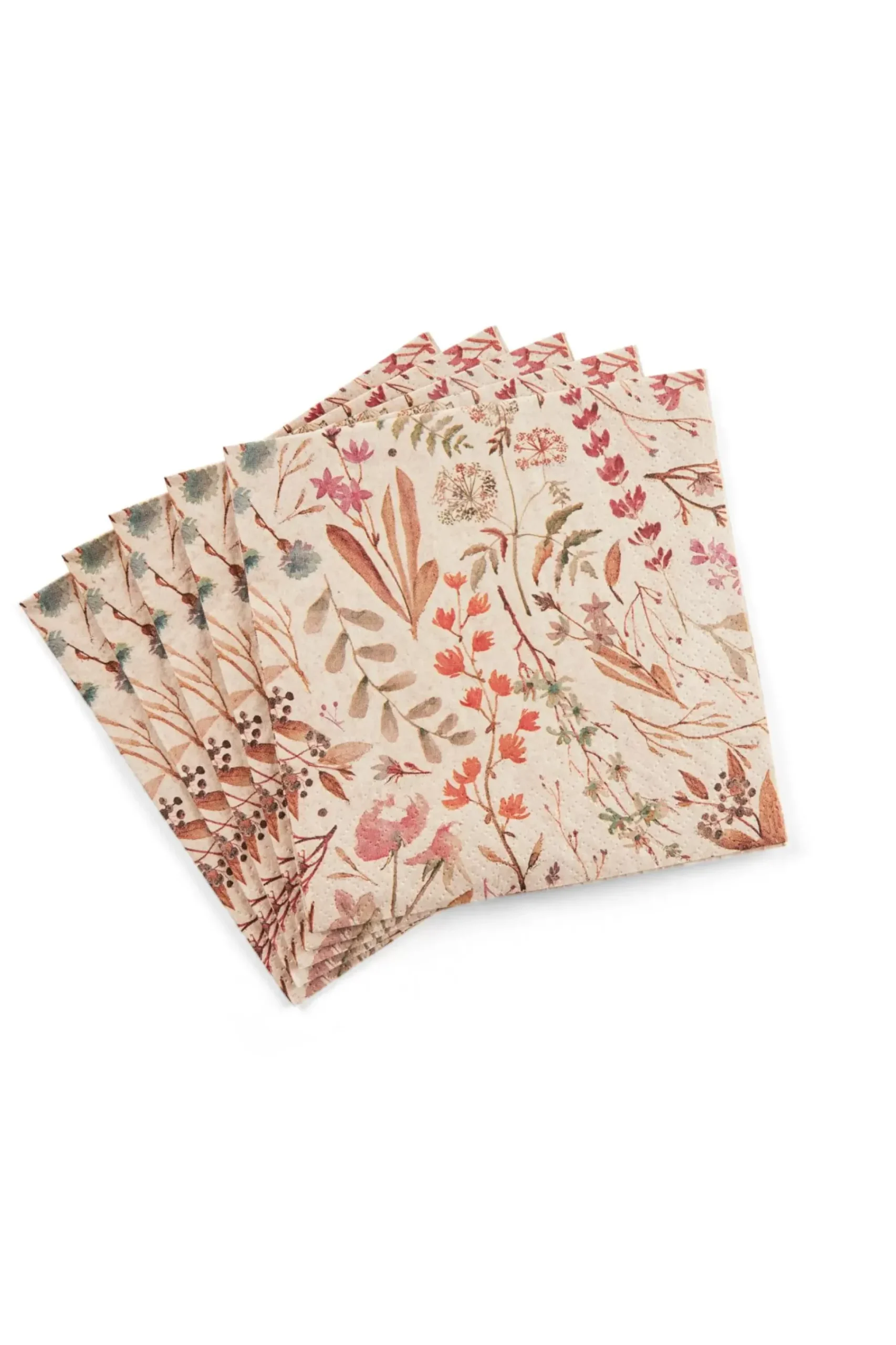 Servilletas<CASA Eco Dried Flower Paquete De 20 Servilletas Multicolor