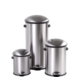 Papeleras<CASA Elegance Cubo Con Pedal 5L Plateado