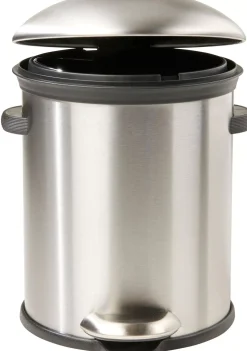 Papeleras<CASA Elegance Cubo Con Pedal 5L Plateado