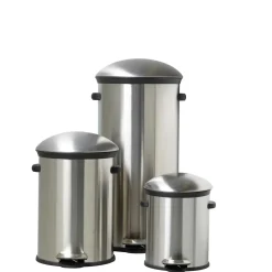 Cubos De Basura<CASA Elegance Cubo Con Pedal 12L Plateado