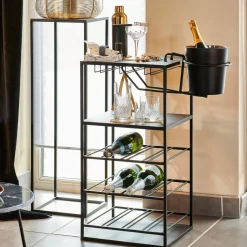 Accesorios Vino<CASA Emile Botellero Negro