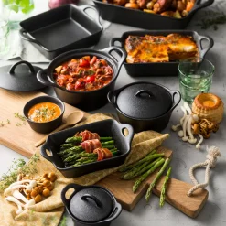 Fuentes De Horno<CASA Fero Cazuela Para Horno Con Tapa Negro