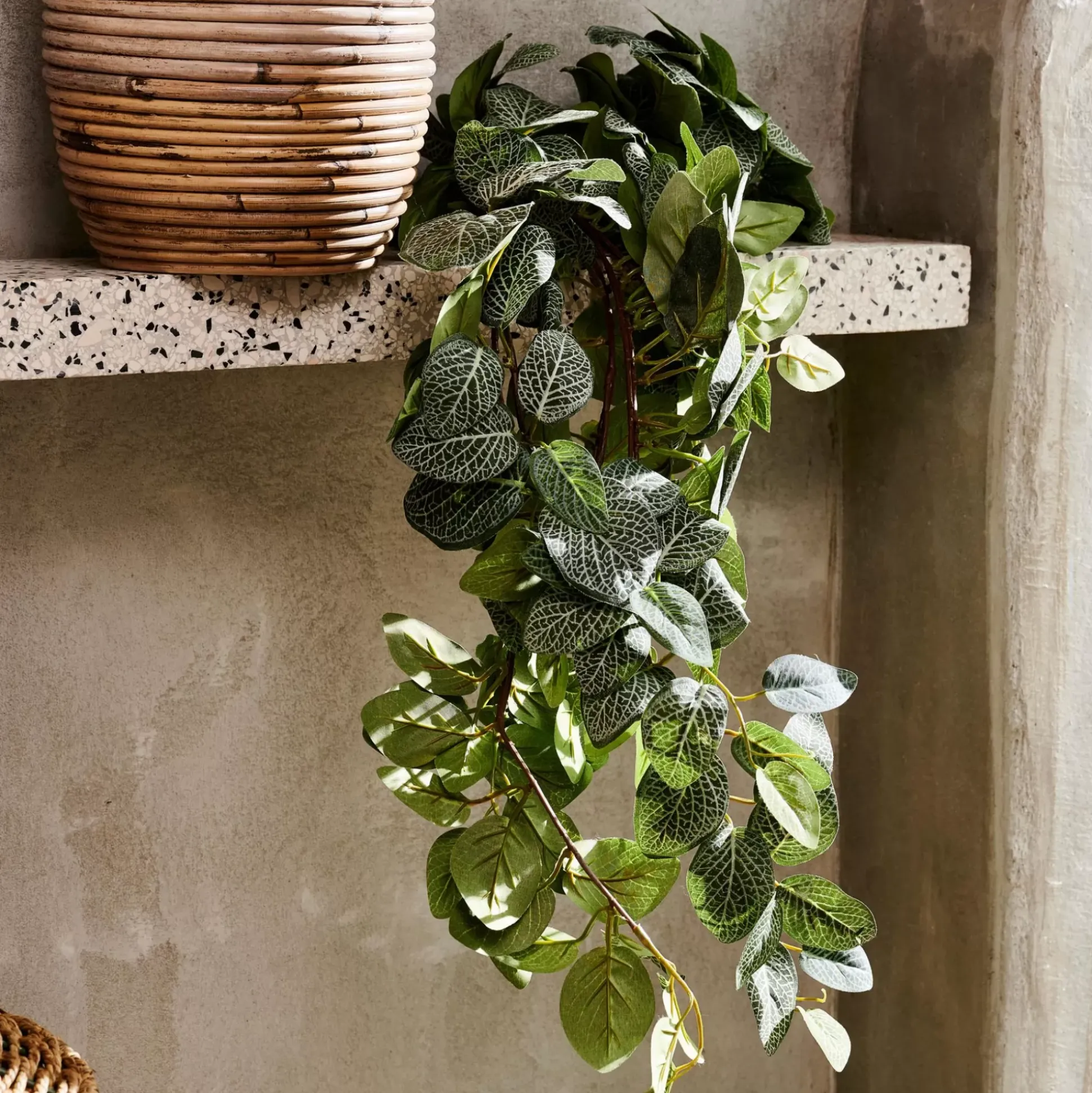 Ramos Artificiales<CASA Fittonia Guirnalda De Hojas Verde