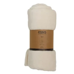 Mantas<CASA Flanella Manta Blanco