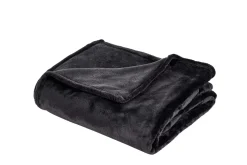 Mantas<CASA Flanella Manta Gris Oscuro