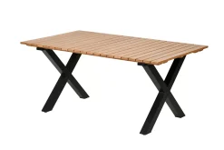 Mesas De Jardín<CASA Formax Mesa De Jardín Con Patas En X Natural/Negro