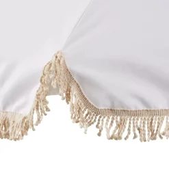 Parasoles<CASA Franja Parasol Sin Pie De Sombrilla Blanco