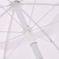 Parasoles<CASA Franja Parasol Sin Pie De Sombrilla Blanco