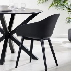 Sillas De Jardín<CASA Fray Sillas De Comedor Negro